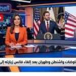 تعثر مفاوضات واشنطن وطهران بعد إلغاء فانس زيارته إلى سويسرا