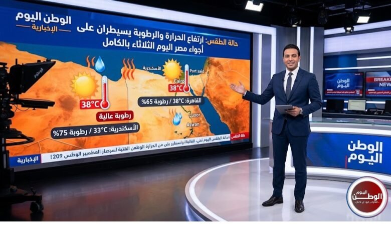 حالة الطقس ارتفاع الحرارة والرطوبة يسيطران على أجواء مصر اليوم الثلاثاء بالكامل