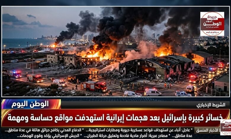 خسائر كبيرة بإسرائيل بعد هجمات إيرانية استهدفت مواقع حساسة ومهمة