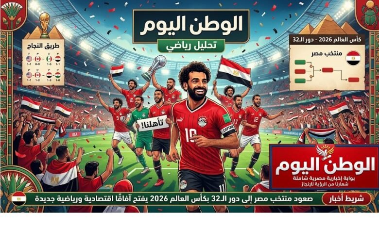 صعود منتخب مصر إلى دور الـ32 بكأس العالم 2026 يفتح آفاقًا اقتصادية ورياضية جديدة