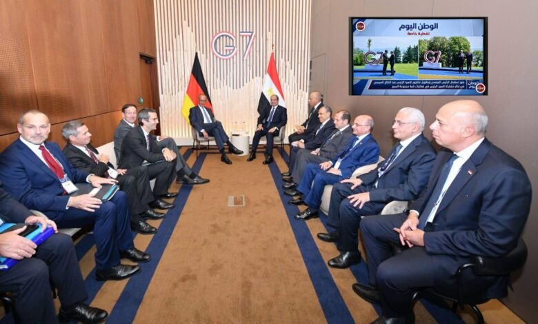 عاجل - الرئيس عبد الفتاح السيسي يلتقي المستشار الألماني فريدريش ميرتس في إيفيان