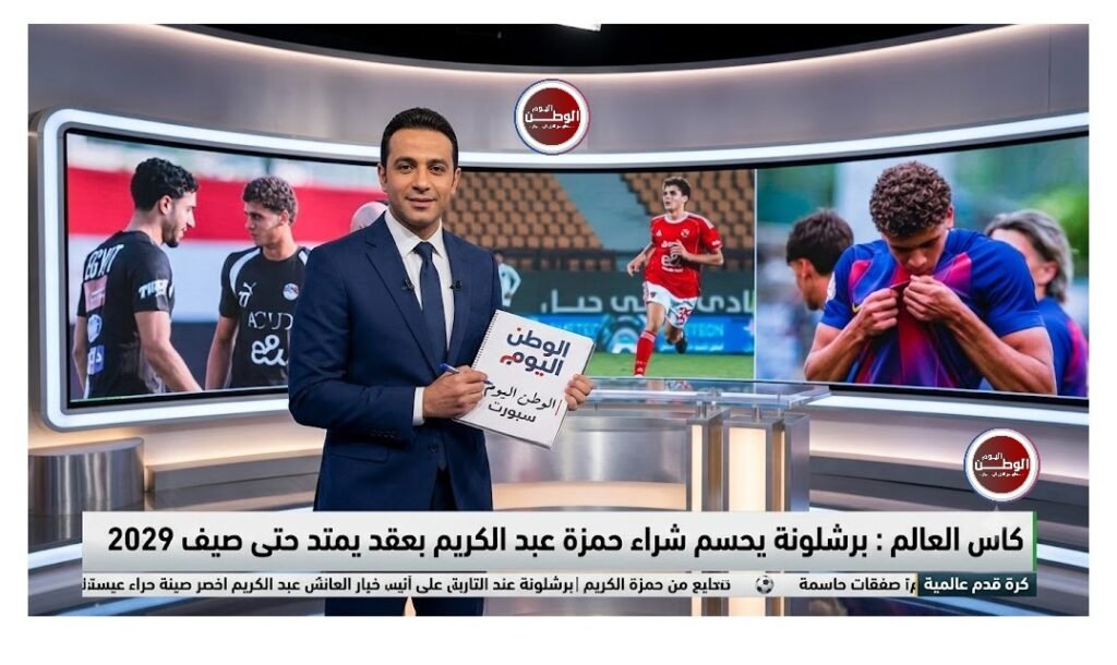 كاس العالم برشلونة يحسم شراء حمزة عبد الكريم بعقد يمتد حتى صيف 2029