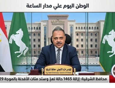 محافظ الشرقية إزالة 1465 حالة تعدٍ واسترداد مئات الأفدنة بالموجة 29
