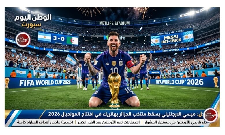 ميسي الارجنتيني يسقط منتخب الجزائر بهاتريك في افتتاح المونديال 2026
