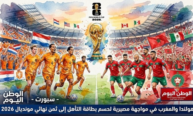 هولندا والمغرب في مواجهة مصيرية لحسم بطاقة التأهل إلى ثمن نهائي مونديال 2026