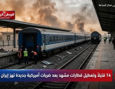 14 قتيلاً وتعطيل قطارات مشهد بعد ضربات أميركية جديدة تهز إيران اليوم