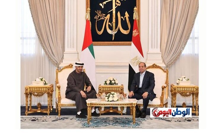 مراسم استقبال الرئيس السيسي لرئيس الإمارات بمطار العلمين تؤكد قوة العلاقات الأخوية والتنسيق المشترك المستمر
