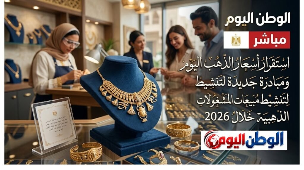 استقرار أسعار الذهب اليوم بمصر ومبادرة جديدة لتنشيط مبيعات المشغولات الذهبية خلال 2026