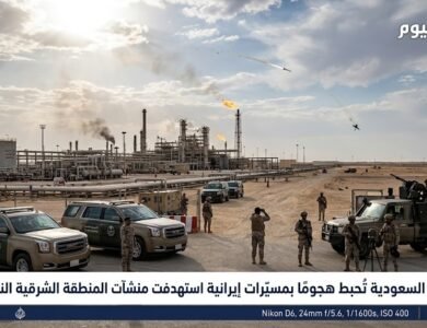 السعودية تُحبط هجومًا بمسيّرات إيرانية استهدفت منشآت المنطقة الشرقية النفطية