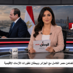 السيسي يؤكد لتبون تضامن مصر الكامل مع الجزائر ويبحثان تطورات الأزمات الإقليمية