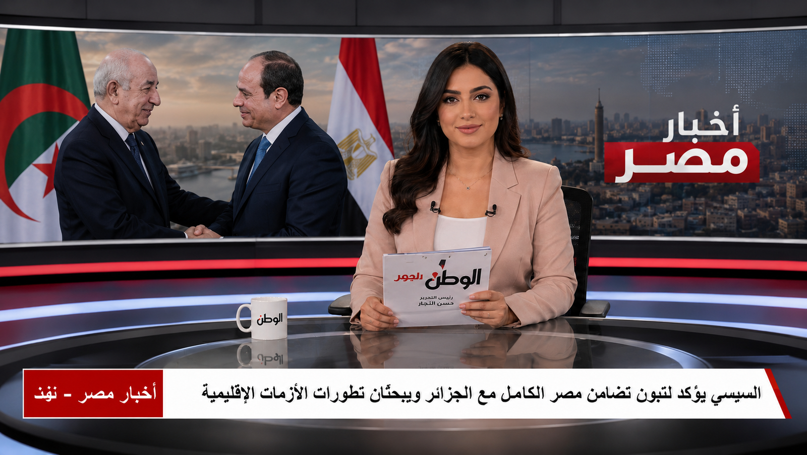 السيسي يؤكد لتبون تضامن مصر الكامل مع الجزائر ويبحثان تطورات الأزمات الإقليمية
