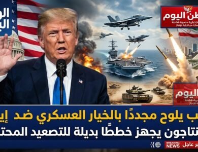 ترامب يلوح مجددًا بالخيار العسكري ضد إيران والبنتاجون يجهز خططًا بديلة للتصعيد المحتمل