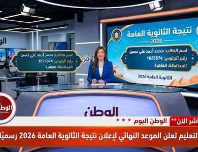 عاجل التعليم تعلن الموعد النهائي لإعلان نتيجة الثانوية العامة 2026 رسميًا الليلة