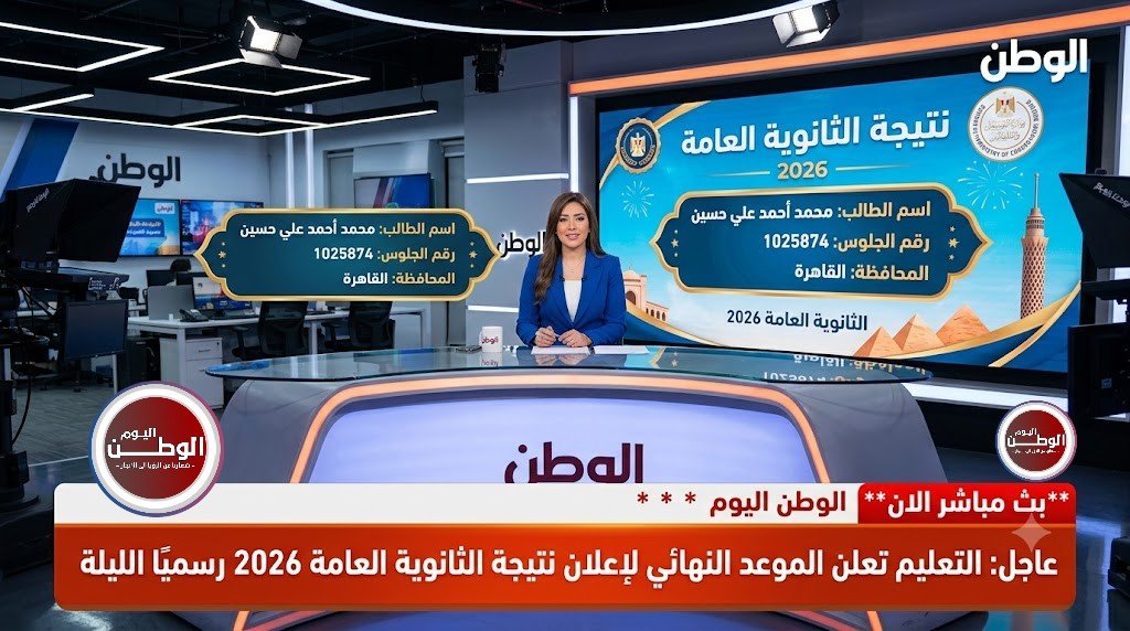 عاجل التعليم تعلن الموعد النهائي لإعلان نتيجة الثانوية العامة 2026 رسميًا الليلة