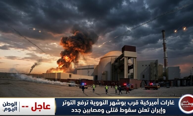 غارات أميركية قرب بوشهر النووية ترفع التوتر وإيران تعلن سقوط قتلى ومصابين جدد