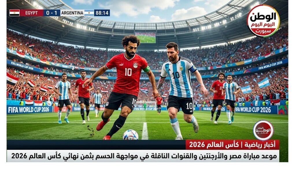 موعد مباراة مصر والأرجنتين والقنوات الناقلة في مواجهة الحسم بثمن نهائي كأس العالم 2026