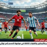 موعد مباراة مصر والأرجنتين والقنوات الناقلة في مواجهة الحسم بثمن نهائي كأس العالم 2026