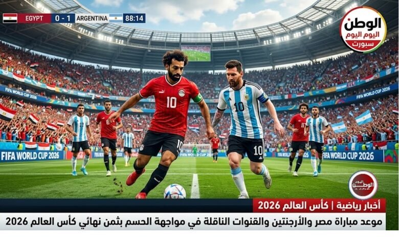موعد مباراة مصر والأرجنتين والقنوات الناقلة في مواجهة الحسم بثمن نهائي كأس العالم 2026