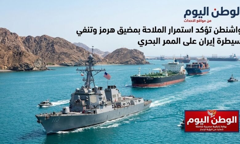 واشنطن تؤكد استمرار الملاحة بمضيق هرمز وتنفي سيطرة إيران على الممر البحري