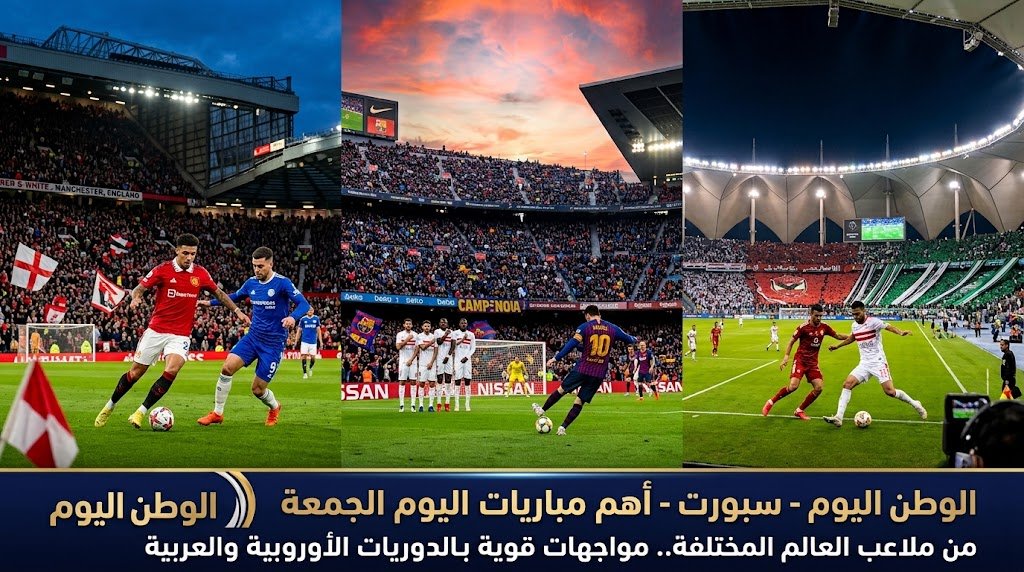 أهم مباريات اليوم الجمعة من ملاعب العالم المختلفة.. مواجهات قوية بالدوريات الأوروبية والعربية