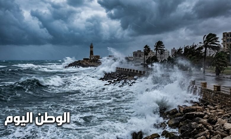 إنذار جوي اليوم.. رياح قوية وأمواج مرتفعة تضرب سواحل المتوسط حتى الاثنين