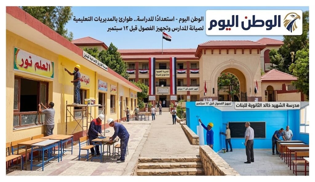استعدادًا للدراسة.. طوارئ بالمديريات التعليمية لصيانة المدارس وتجهيز الفصول قبل 12 سبتمبر