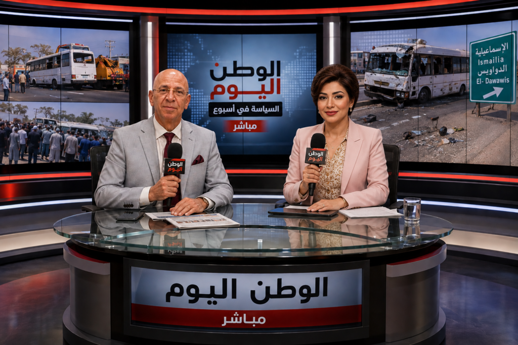 الكاتب الصحفي حسن النجار والاعلامية سارة عزام