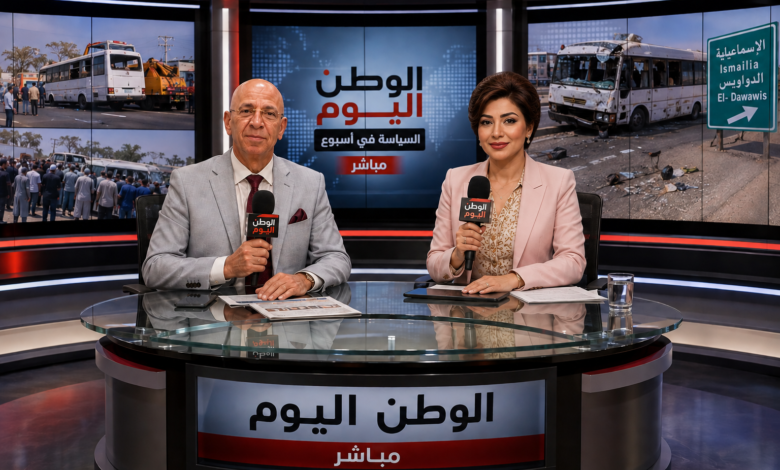 الكاتب الصحفي حسن النجار والاعلامية سارة عزام