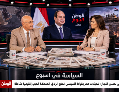 المفكر السياسي حسن النجار تحركات مصر بقيادة السيسي تمنع انزلاق المنطقة لحرب إقليمية شاملة