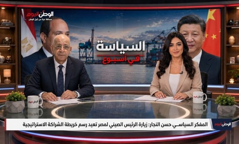 المفكر السياسي حسن النجار زيارة الرئيس الصيني لمصر تعيد رسم خريطة الشراكة الاستراتيجية