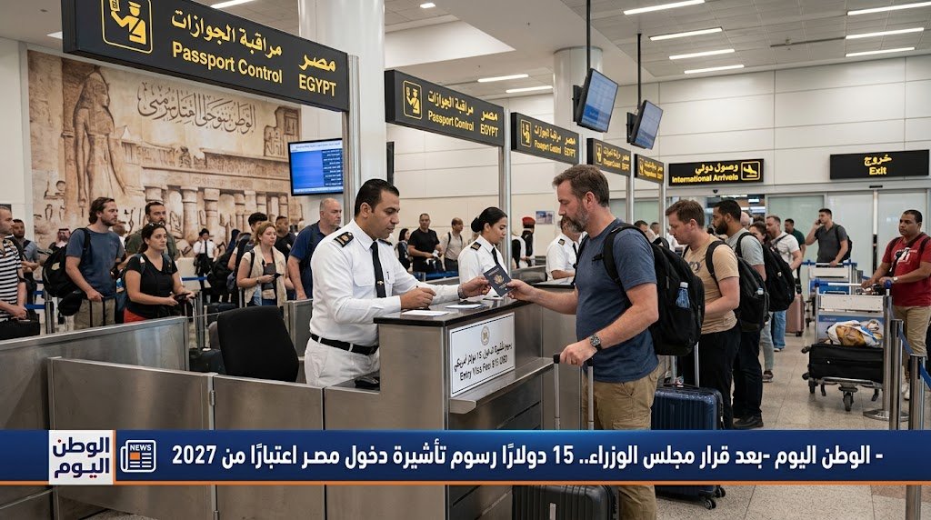 بعد قرار مجلس الوزراء.. 15 دولارًا رسوم تأشيرة دخول مصر اعتبارًا من 2027