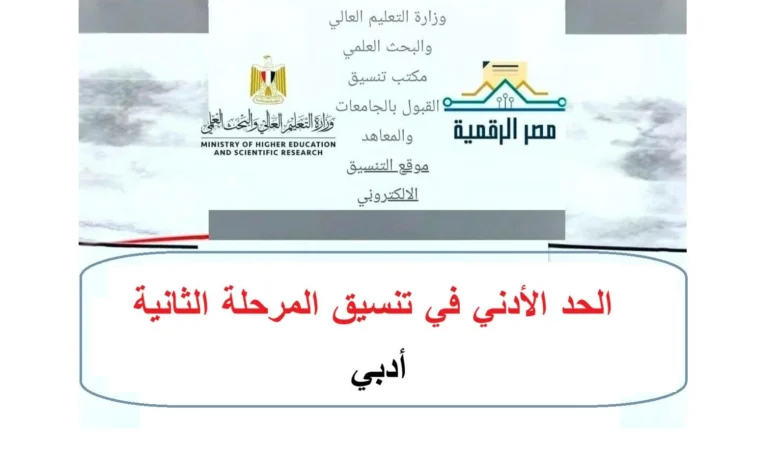 تنسيق المرحلة الثانية 2026.. تعرف على الكليات والمعاهد المتاحة لشعبة أدبي ورابط التسجيل
