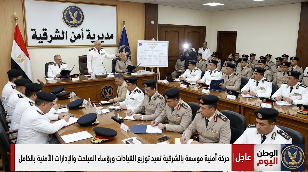 حركة أمنية موسعة بالشرقية تعيد توزيع القيادات ورؤساء المباحث والإدارات الأمنية بالكامل  