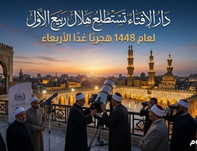 دار الإفتاء تستطلع هلال ربيع الأول لعام 1448 هجريًا غدًا الأربعاء