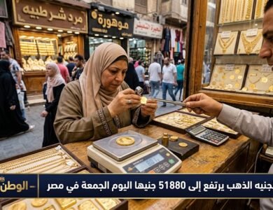 سعر الجنيه الذهب يرتفع إلى 51880 جنيها اليوم الجمعة في مصر