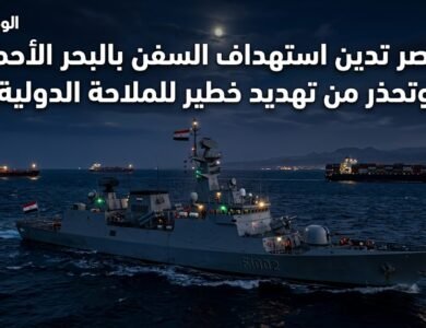 مصر تدين استهداف السفن بالبحر الأحمر وتحذر من تهديد خطير للملاحة الدولية