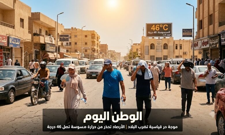 موجة حر قياسية تضرب البلاد اليوم الأحد والأرصاد تحذر من محسوسة تصل 46 درجة