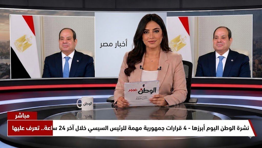 نشرة الوطن اليوم ابرزها - 4 قرارات جمهورية مهمة للرئيس السيسي خلال آخر 24 ساعة.. تعرف عليها