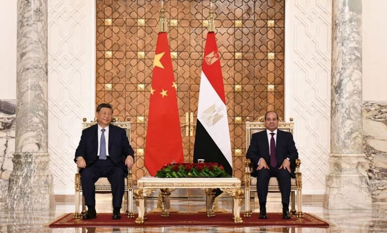 السيسي يستقبل الرئيس الصيني بقصر الاتحادية ويبحثان تعزيز الشراكة والسلام الإقليمي