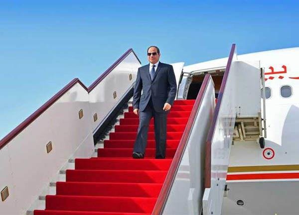 الرئيس السيسي يعود إلى أرض الوطن بعد مشاركته في قمة البريكس بالهند