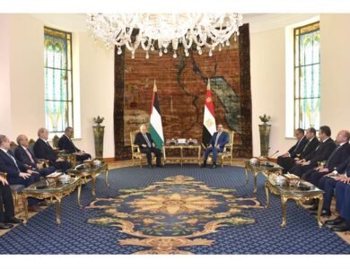 السيسي ونظيرة الفلسطيني يبحثان تطورات القضية الفلسطينية.. ومصر تجدد رفض التهجير