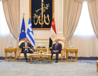 السيسي يستقبل رئيس الوزراء اليوناني ويبحثان تعزيز الشراكة والتعاون الاستراتيجي