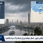 الطقس اليوم.. أمطار متوقعة ورياح نشطة و31 درجة بالقاهرة