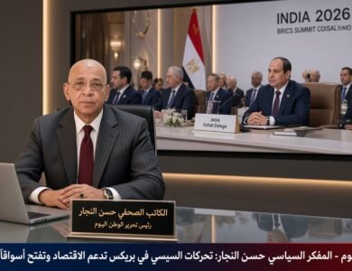 المفكر السياسي حسن النجار تحركات السيسي في بريكس تدعم الاقتصاد وتفتح أسواقاً جديدة