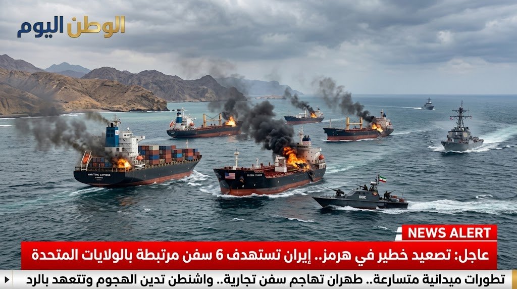 تصعيد خطير في هرمز.. إيران تستهدف 6 سفن مرتبطة بالولايات المتحدة