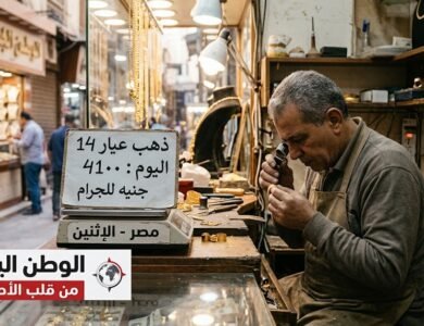 تفاصيل ذهب عيار 14 اليوم الاثنين.. 4100 جنيه للجرام في مصر