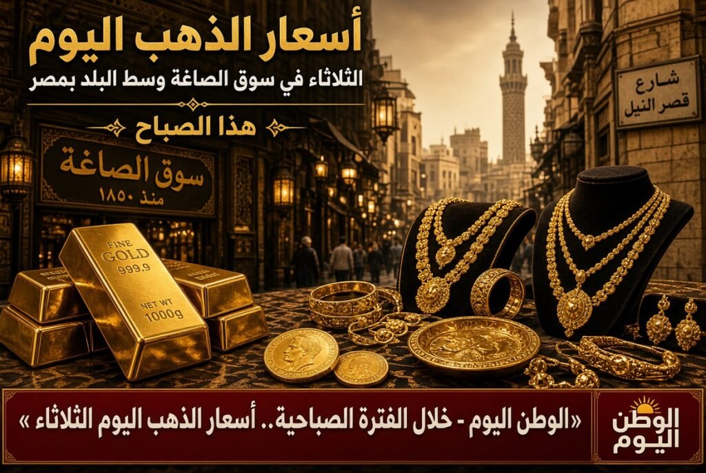 خلال الفترة الصباحية.. أسعار الذهب اليوم الثلاثاء في سوق الصاغة وسط البلد بمصر