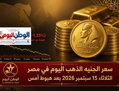 سعر الجنيه الذهب اليوم في مصر الثلاثاء 15 سبتمبر 2026 بعد هبوط أمس