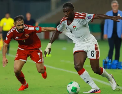 منتخب الإمارات مقعده في الدور نصف النهائي بعد الفوز علي البحرين بثلاثية