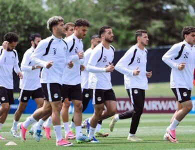 منتخب مصر ينقل تدريبه للدفاع الجوي قبل مواجهة جنوب السودان